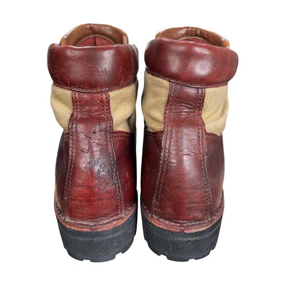 Vintage Rare Danner X Eddie Bauer 1985 Light Red Hiking Boots Size 10.5 EE